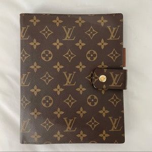 AUTHENTIC Louis Vuitton Large Ring Agenda Cover Monogram